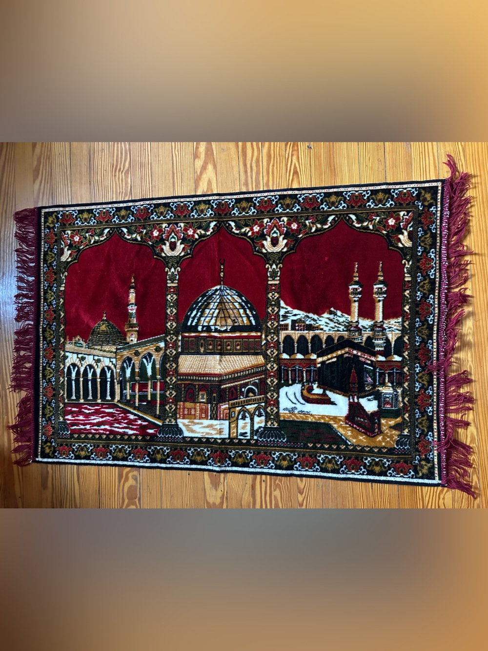Mid Century Velvet Tapestry